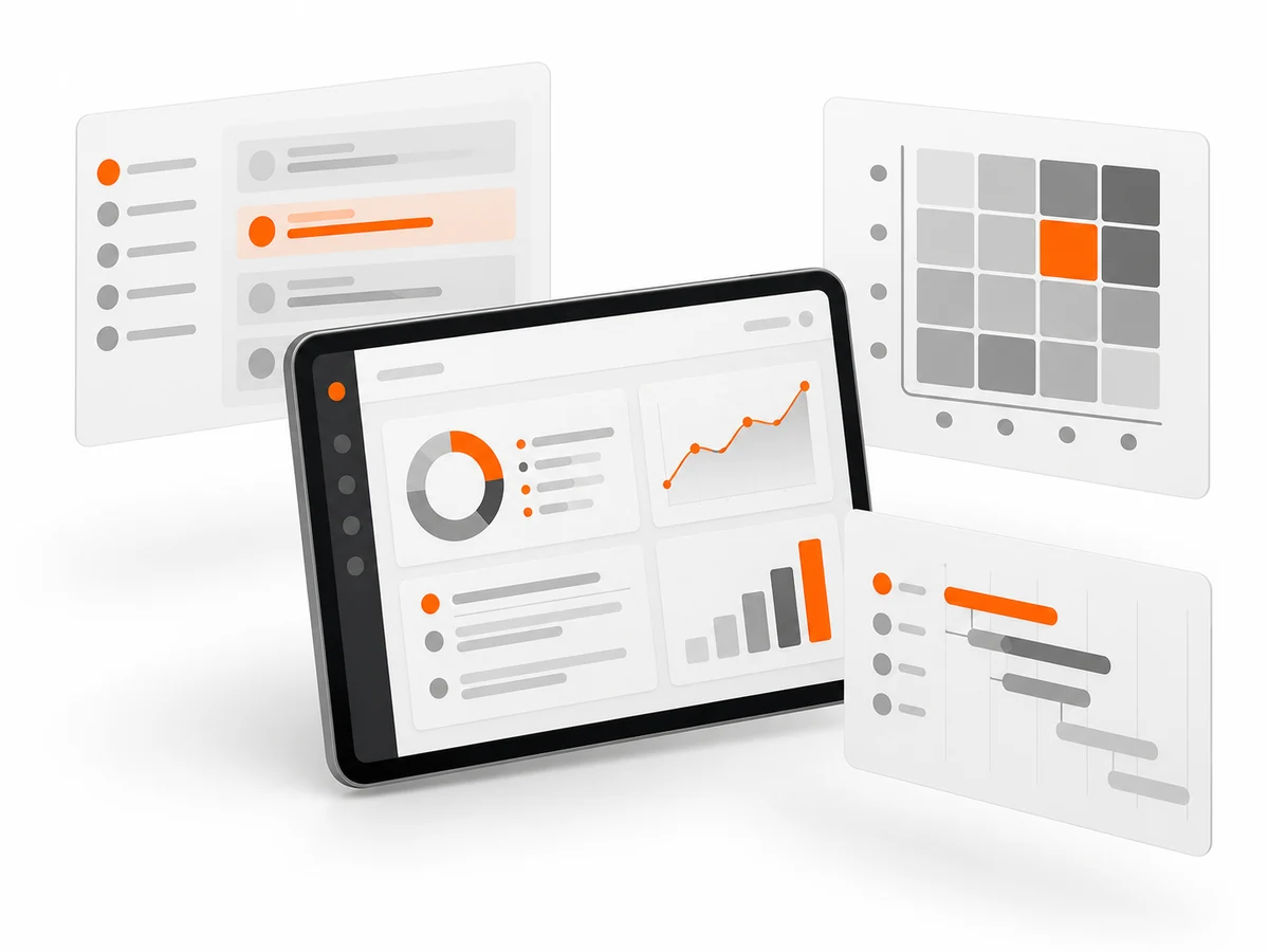 Illustratieve weergave van een managementscreening met bevindingen, risico’s en prioriteiten.